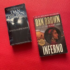 Dan Brown Paperback Book Set: Angels & Demons and Inferno
